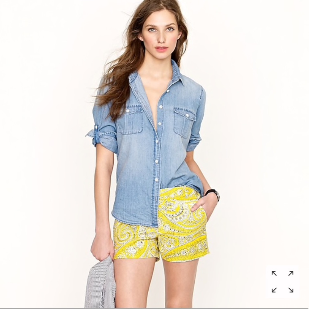 J. Crew 3” short in antique paisley